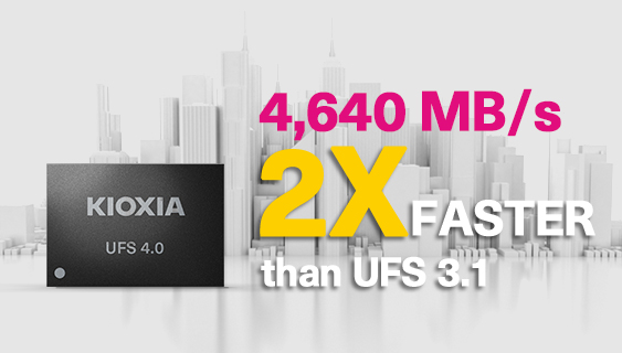 O UFS 4.0 é 2 vezes mais rápido do que o 3.1